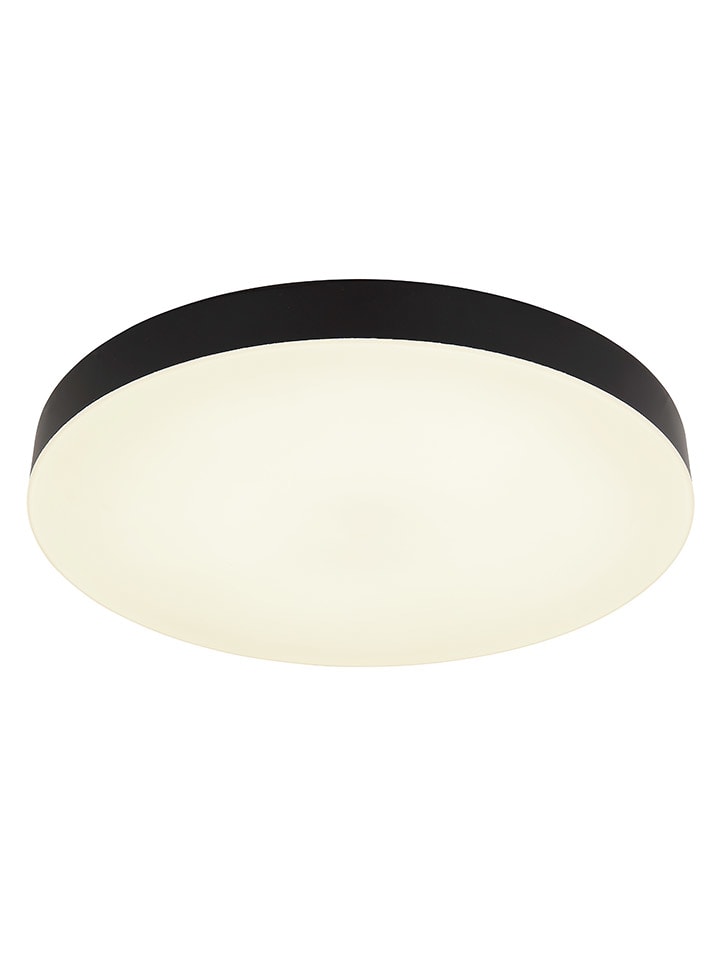 LED-Deckenleuchte "Matthew" in Schwarz/ Weiß - (H)4,5 x Ø 40 cm