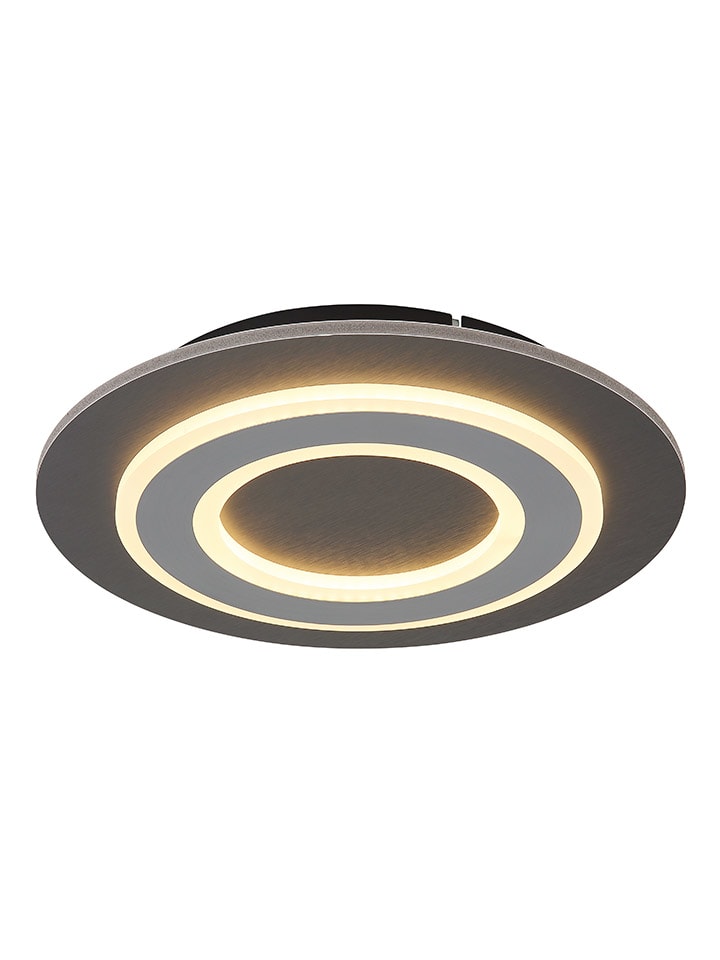 LED-Deckenleuchte "Jayden" in Anthrazit - (H)5,5 x Ø 32 cm