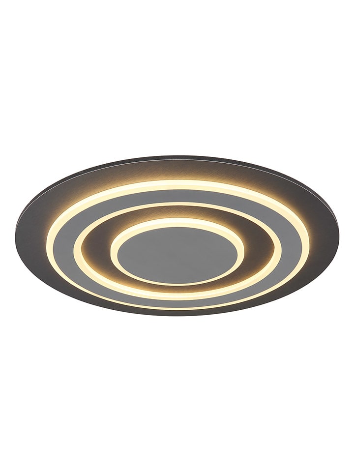 LED-Deckenleuchte "Jayden" in Anthrazit - (H)5,2 x Ø 48 cm
