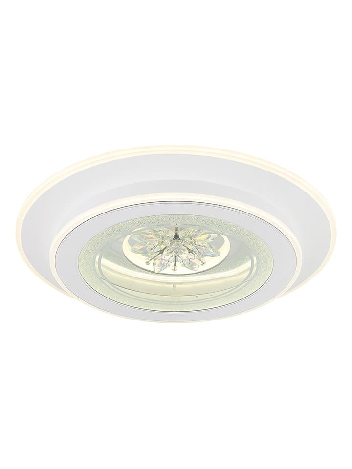 LED-Deckenleuchte "Bluma" in Weiß - (H)6,5 x Ø 46 cm
