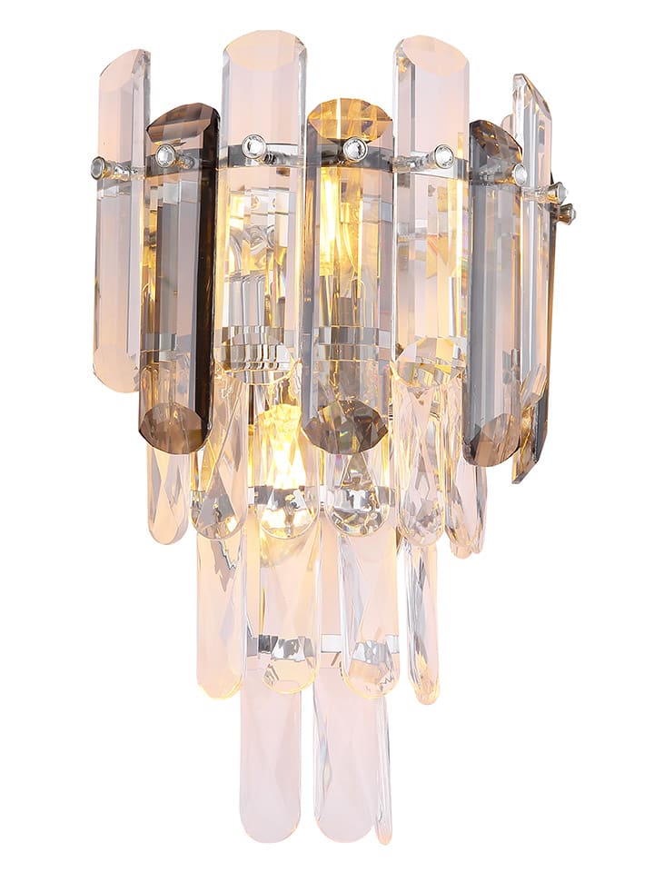 Wandleuchte "Orgina" in Transparent - (B)24 x (H)34 cm