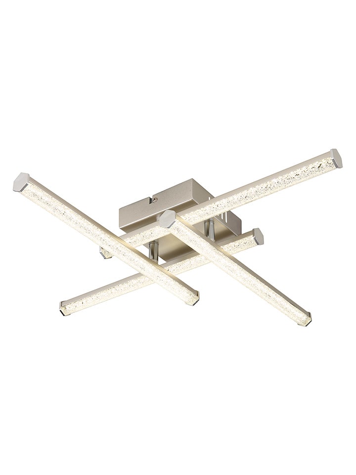 LED-Deckenleuchte "Kirina" in Silber - (B)50 x (H)8,8 x (T)50 cm