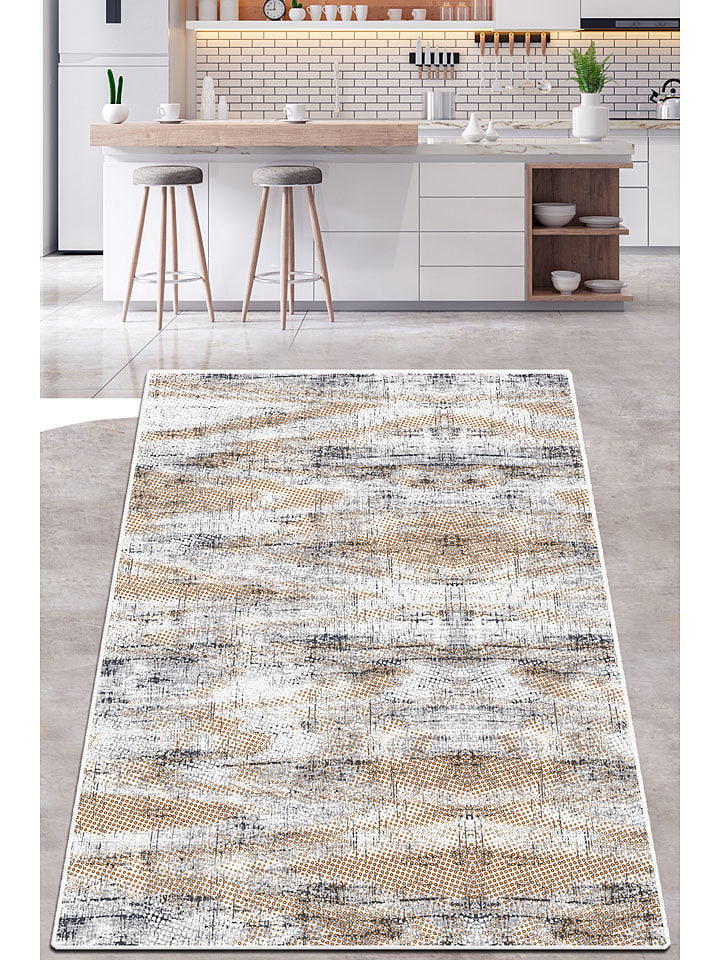 Laagpolig tapijt "Incierto" beige/grijs
