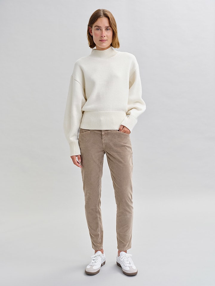 Knitted Jumper Opus Pullover Paulita Pullunder Opus Beige Beige