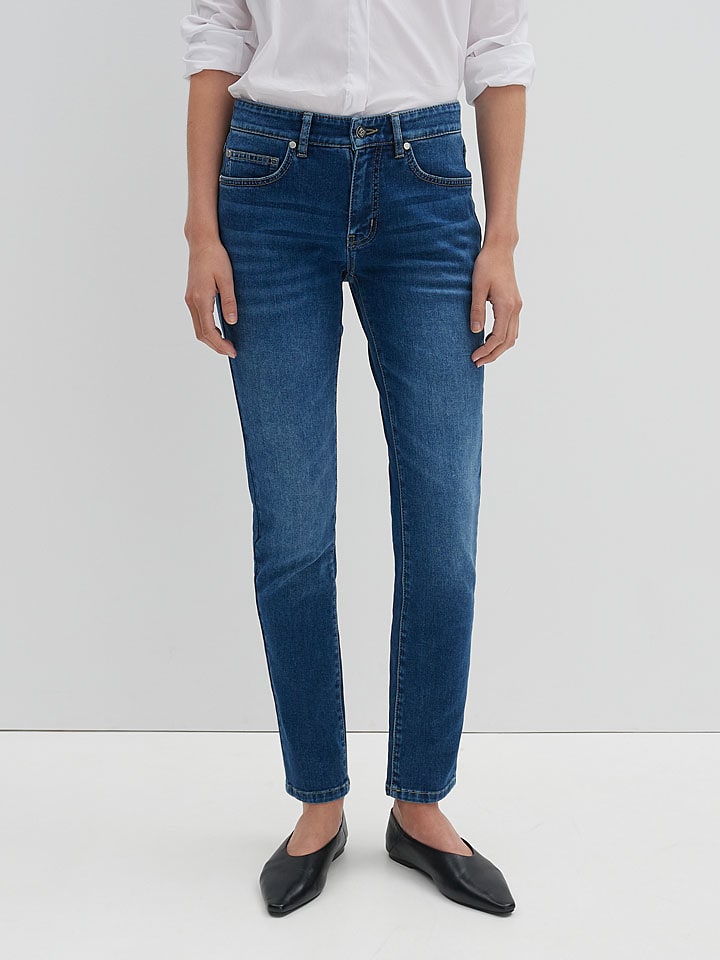 Dżinsy - Slim fit - w kolorze niebieskim