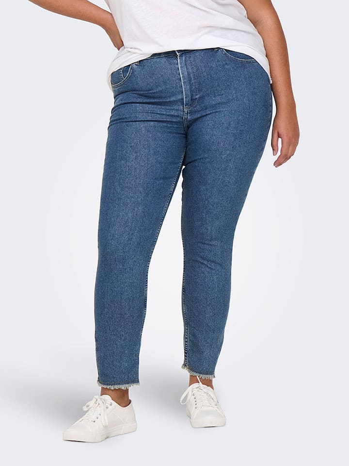Dżinsy - Skinny fit - w kolorze niebieskim