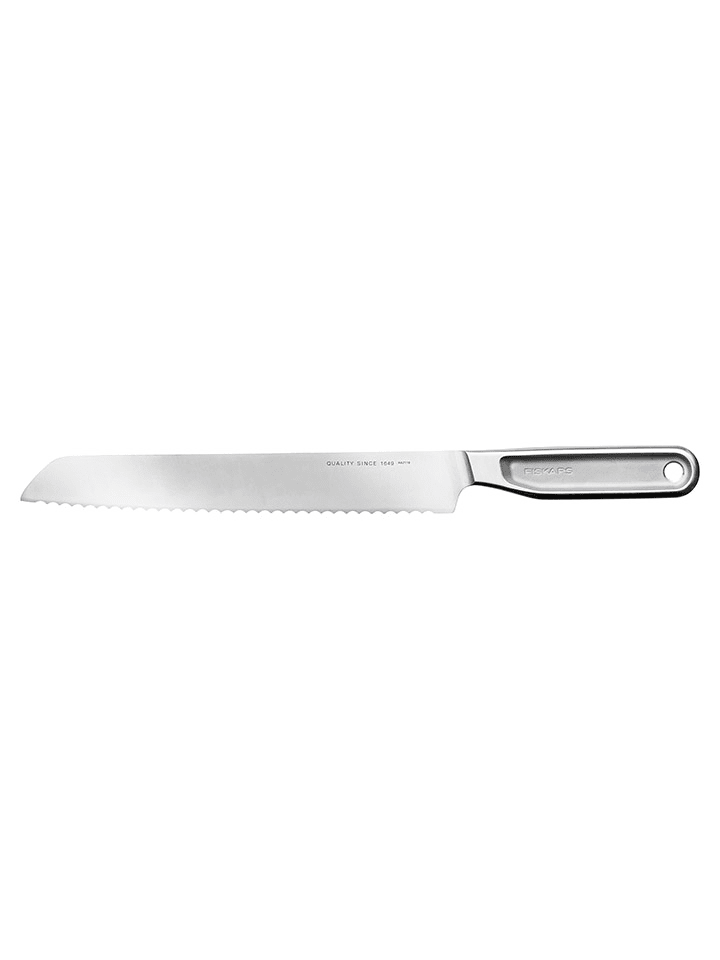 Nóż w kolorze srebrnym do chleba - dł. 20 cm