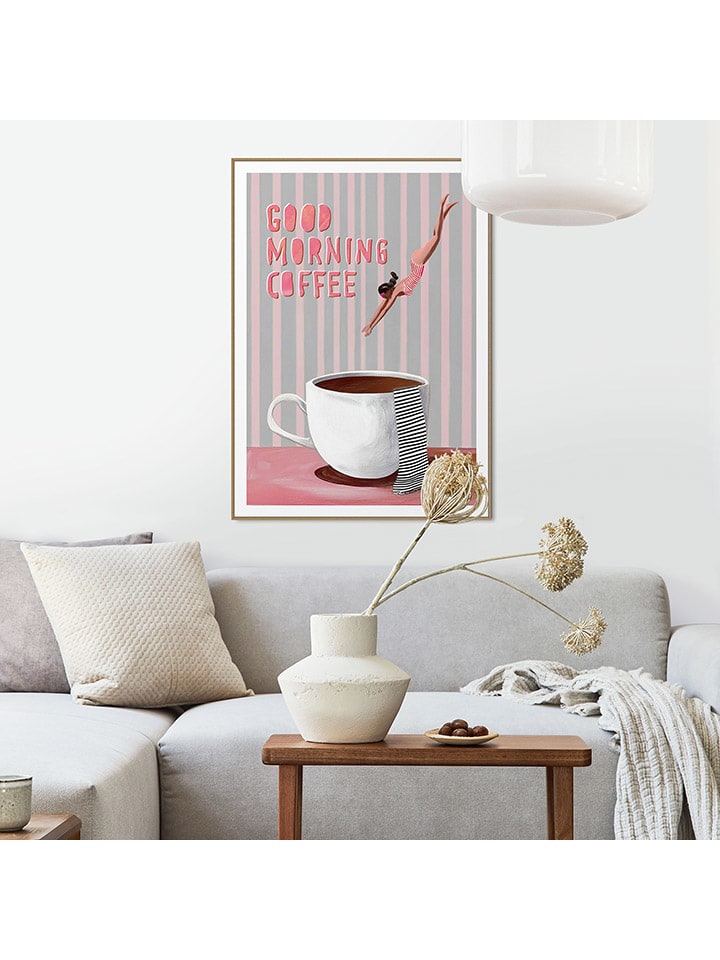 Gerahmter Kunstdruck "Good Morning Coffee"