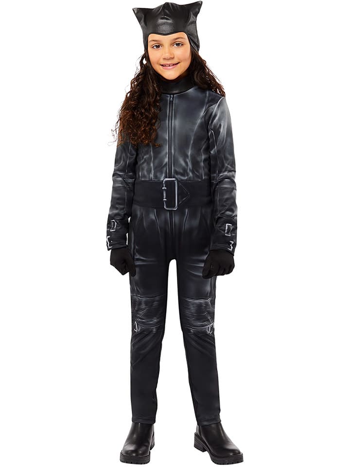 2-częściowy kostium "Catwoman" w kolorze czarnym