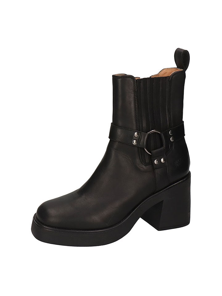 Leder-Stiefeletten "Paisley 5" in Khaki