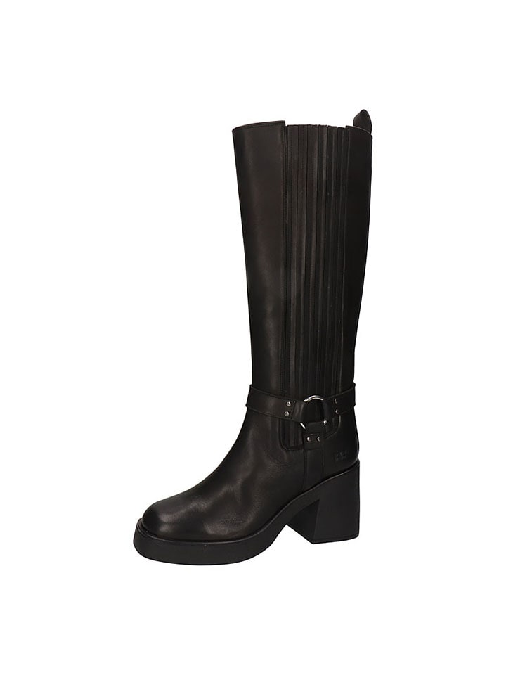 Leren laarzen "Paisley 6" zwart