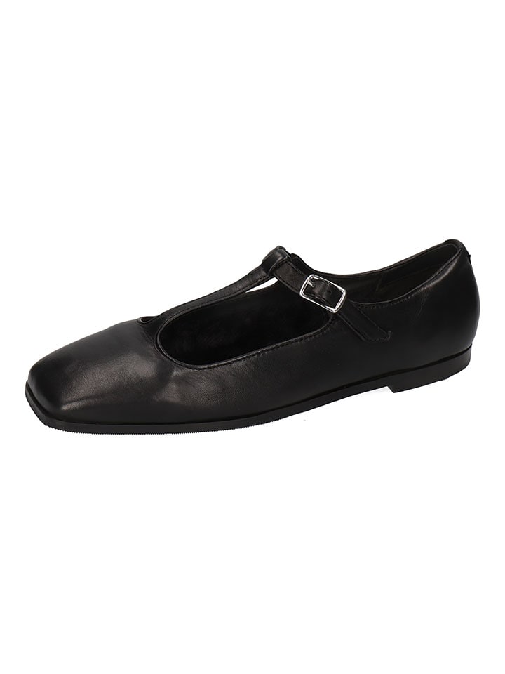 Leder-Ballerinas "Livia 8" in Schwarz
