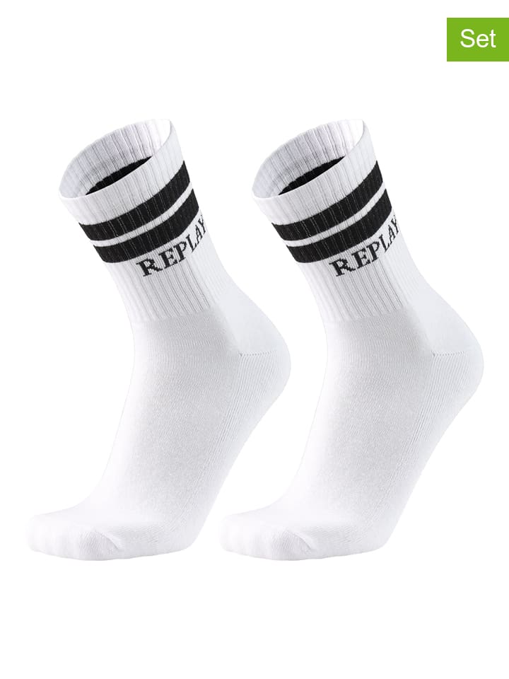 2er-Set: Socken in Weiß