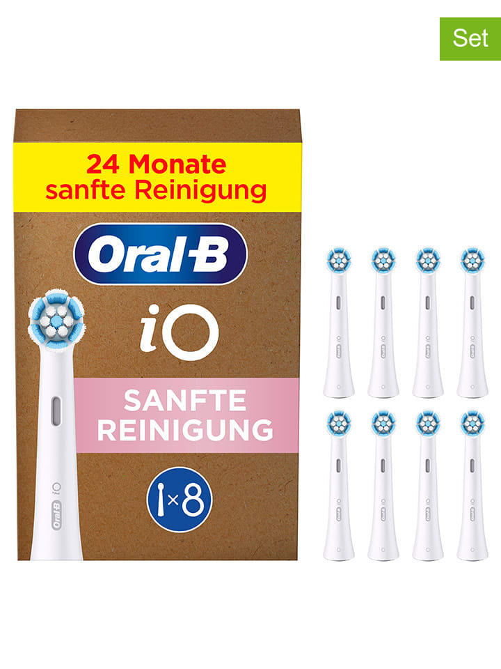 Wymienne końcówki (8 szt.) "iO Gentle Care" w kolorze białym