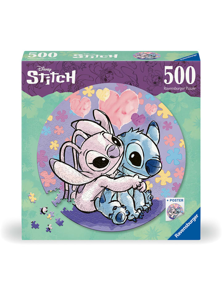 500tlg. Puzzle "Round puzzle Stitch" - ab 8 Jahren