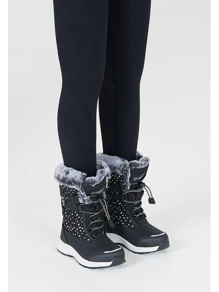 Boots "Wesend" in Schwarz/ Weiß