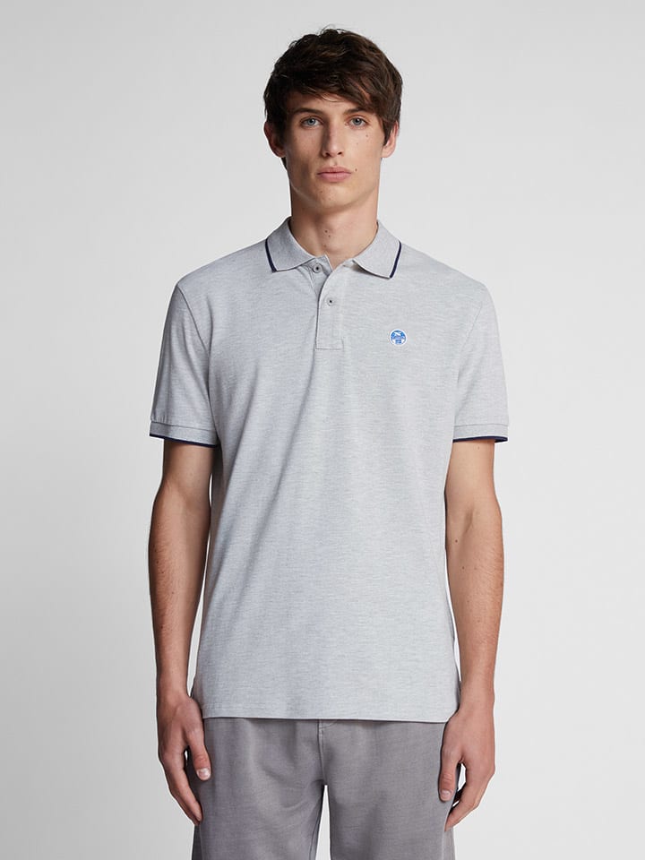Poloshirt in Hellgrau