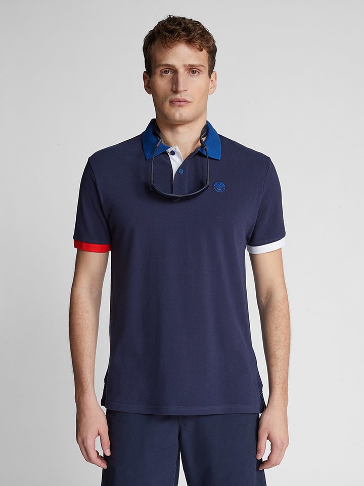 Poloshirt in Dunkelblau