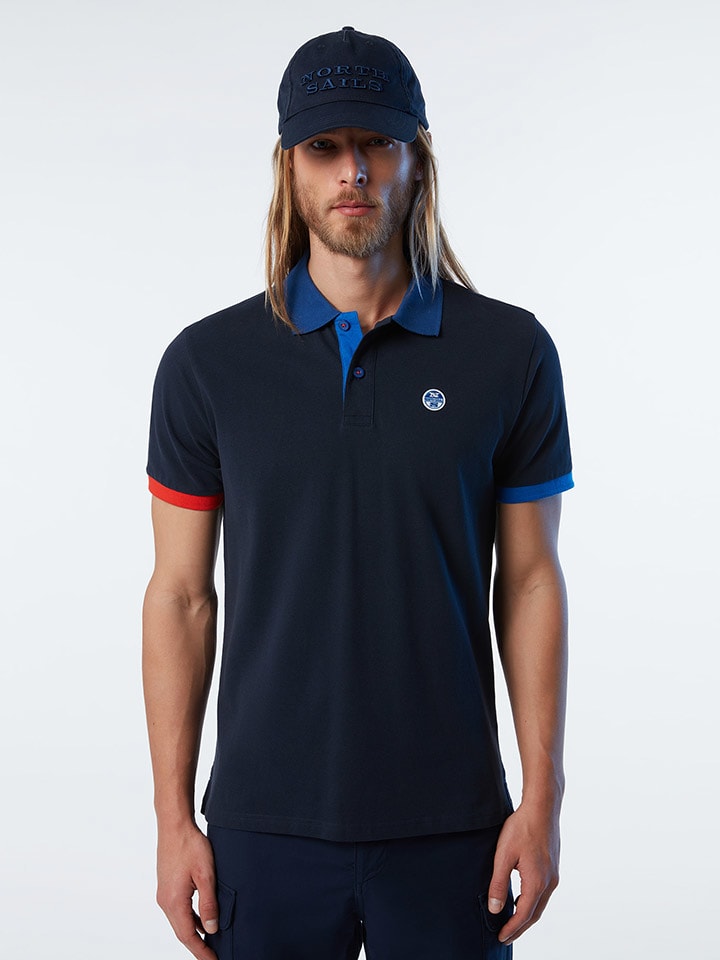 Poloshirt in Dunkelblau