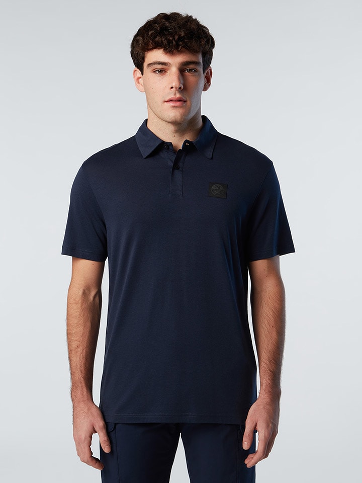 Poloshirt in Dunkelblau