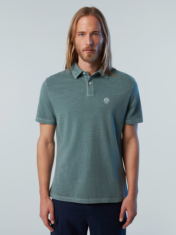Poloshirt in Petrol