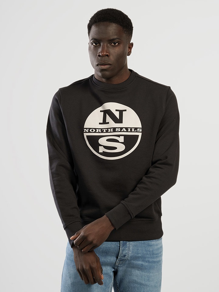 Sweatshirt in Schwarz