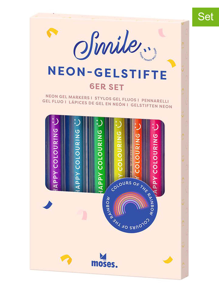 Długopisy żelowe (12 szt.) "Smile" w różnych kolorach