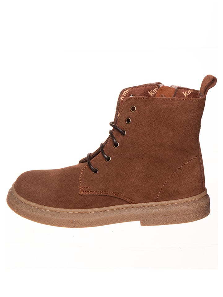 Leder-Winterboots in Braun
