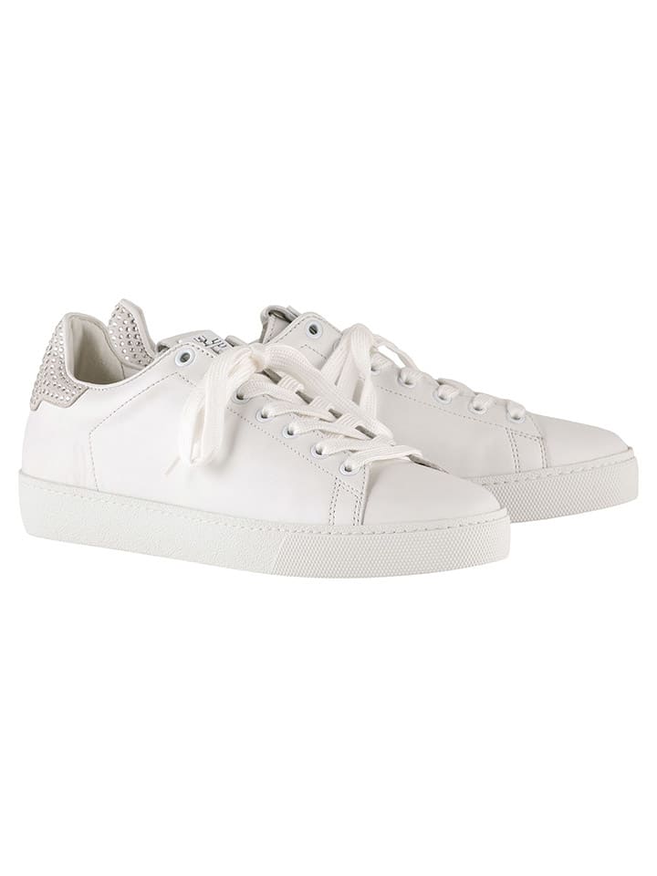 Leren sneakers wit