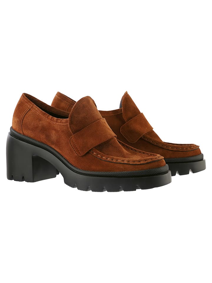 Leder-Pumps "Bonnie" in Hellbraun