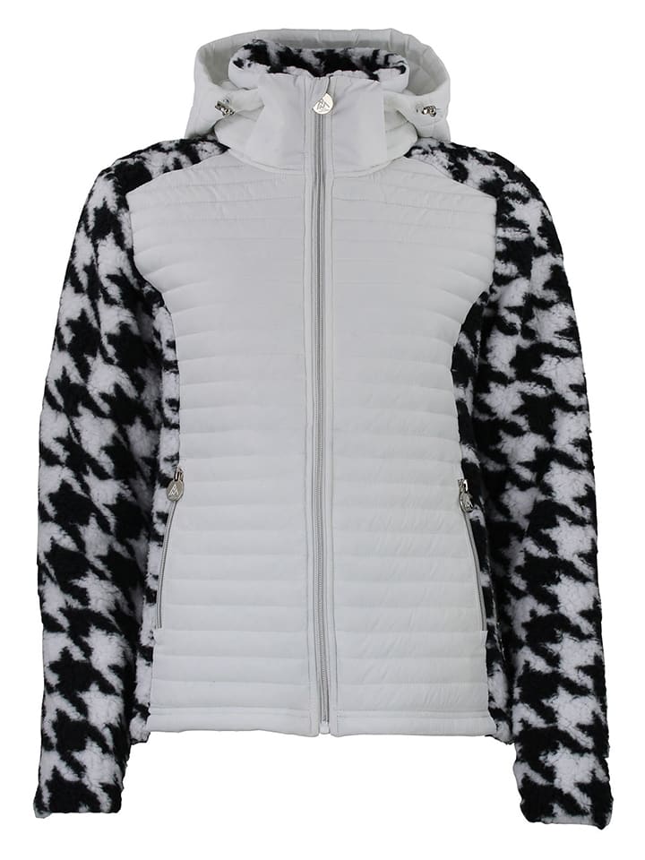 Hybride jas "Astro" wit/zwart