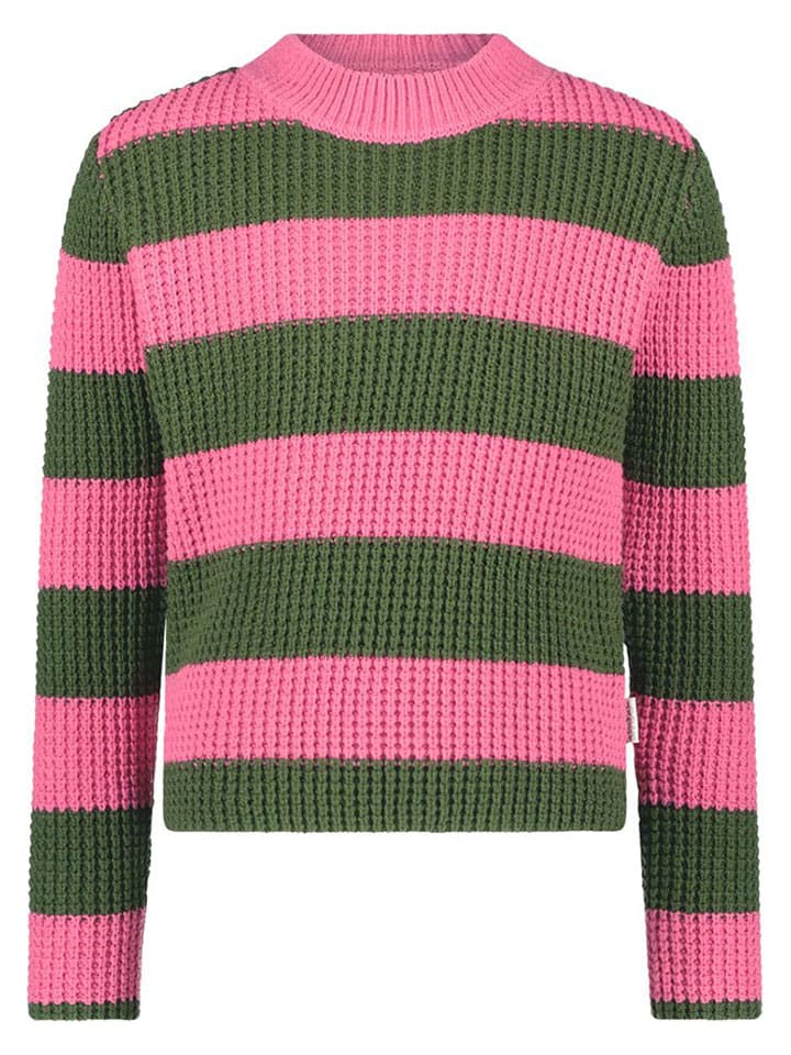 Sweter "Kendall" w kolorze różowo-oliwkowym