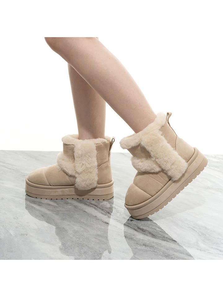Winterboots in Beige