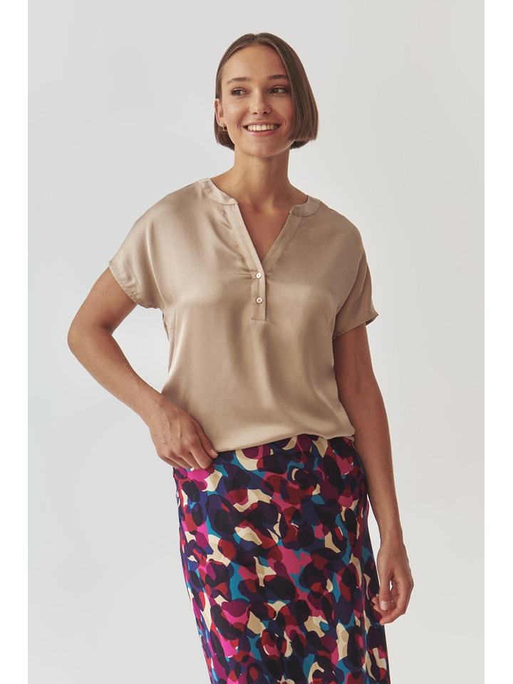 Bluse in Beige