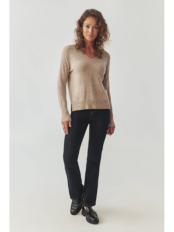 Wollpullover "Roni" in Beige