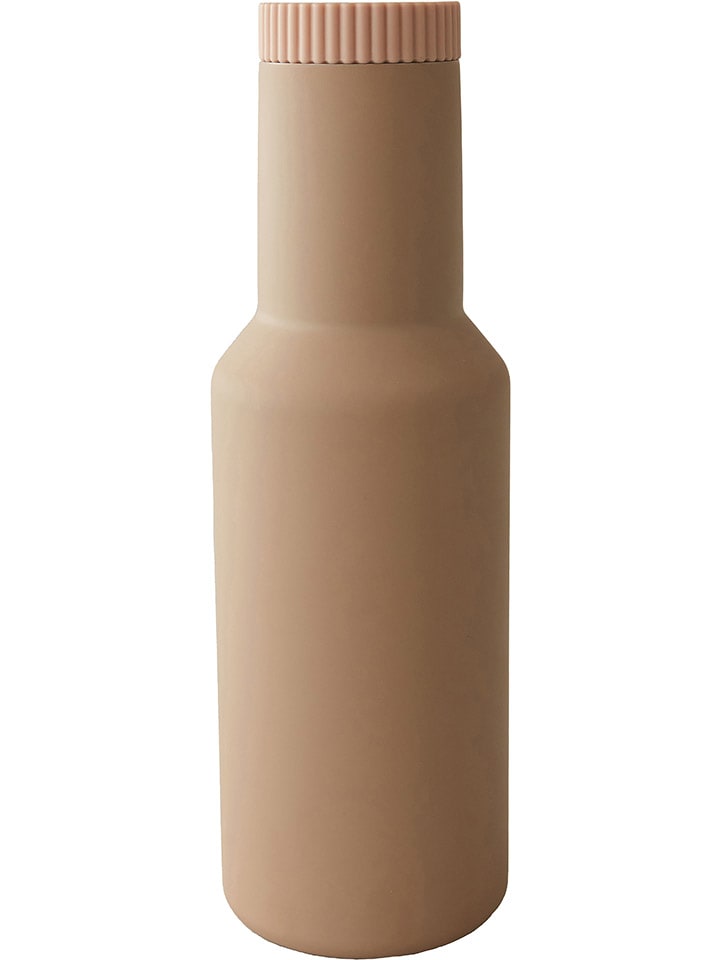 Thermoflasche ''Tube'' in Beige - 1 l