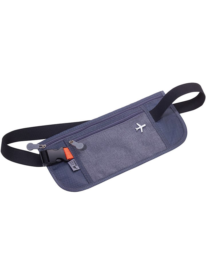 Gürteltasche ''Sicherheitsgurt'' in Grau - (B)28 x (H)13,3 x (T)1,1 cm