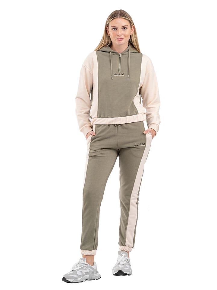 2tlg Outfit in Creme/ Khaki