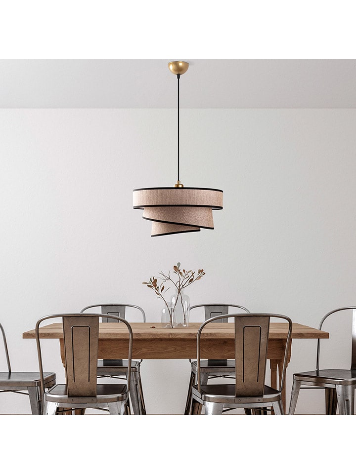 Lampa wisząca w kolorze jasnobrązowym - Ø 40 cm