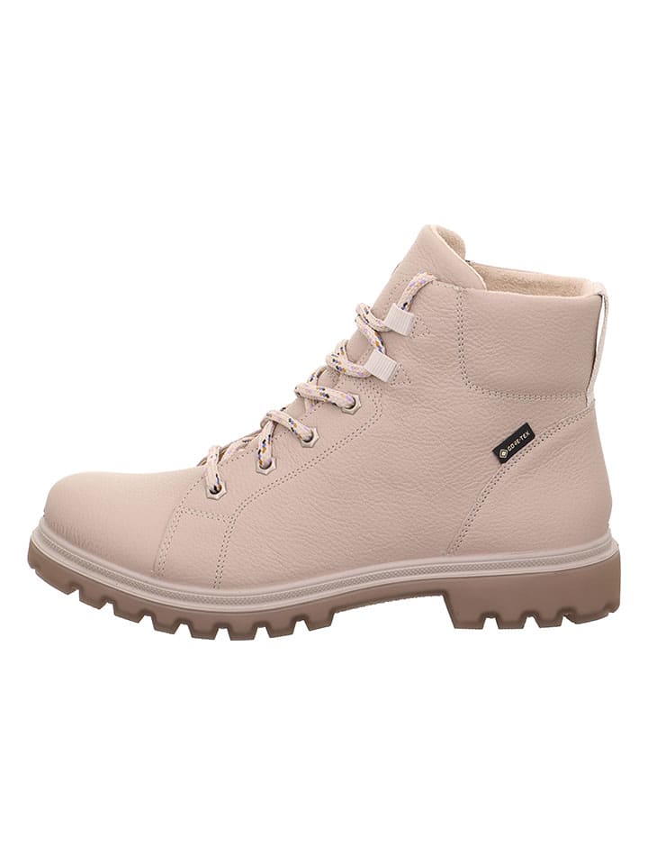 Leder-Boots "Monta" in Beige