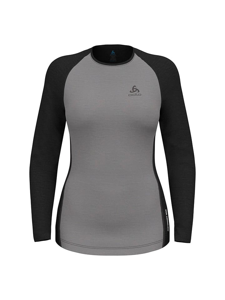 Funktionsunterhemd "Natural Performance" in Grau/ Schwarz