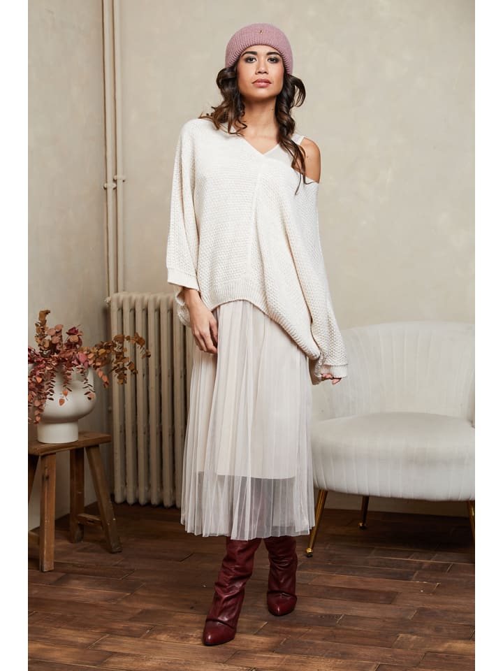 2tlg Outfit "Celene" in Creme