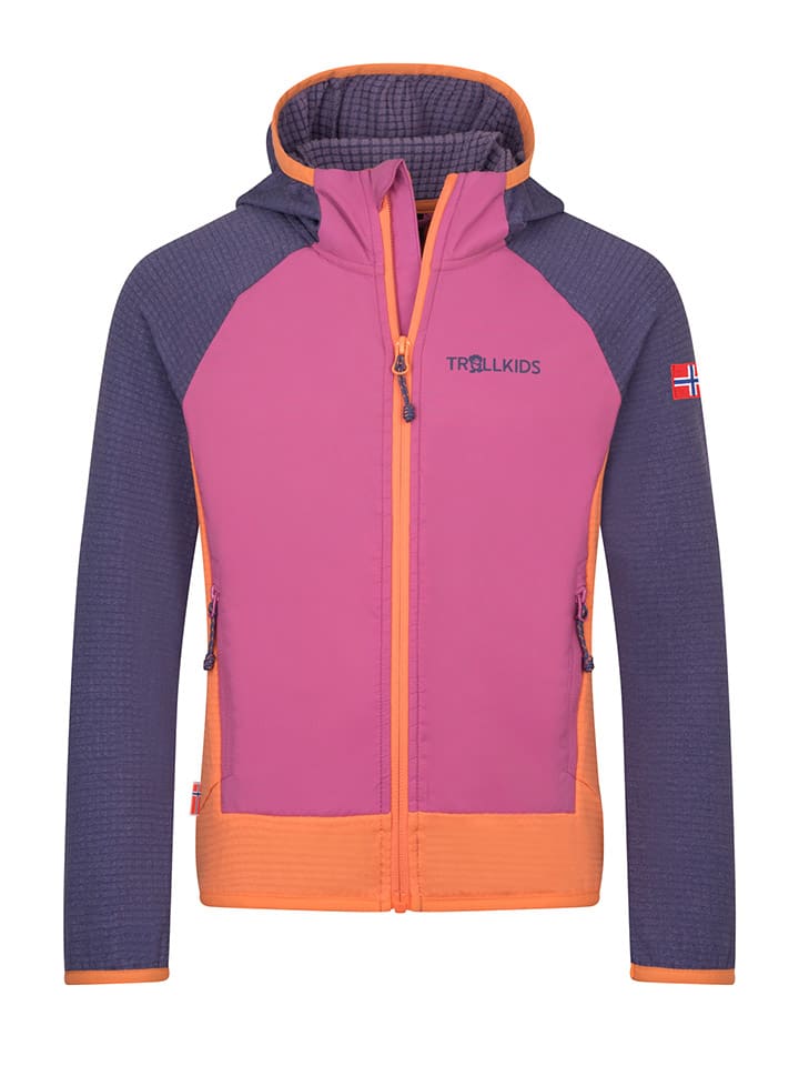 Hybridjacke "Seiland" in Rosa/ Lila/ Orange