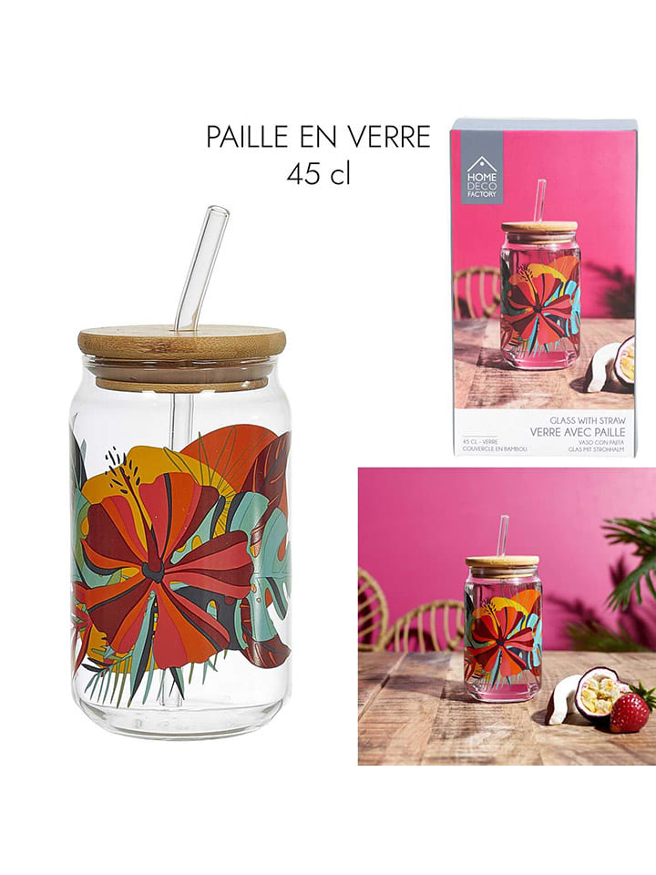 Drinkbeker "Paradis Exotique'' meerkleurig - 450 ml