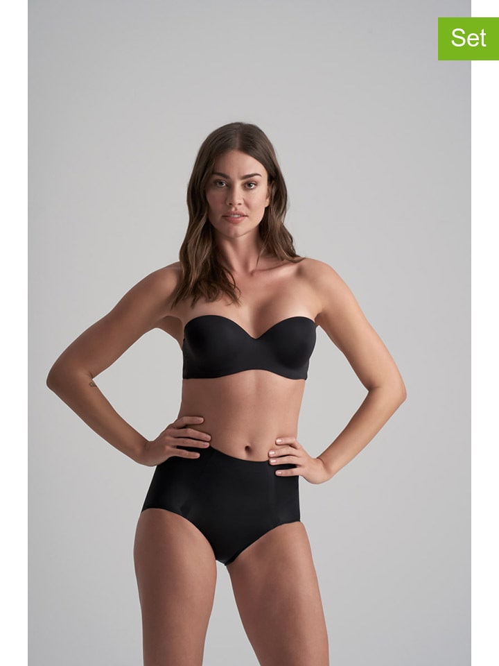 2-delige set: shape-hipsters zwart