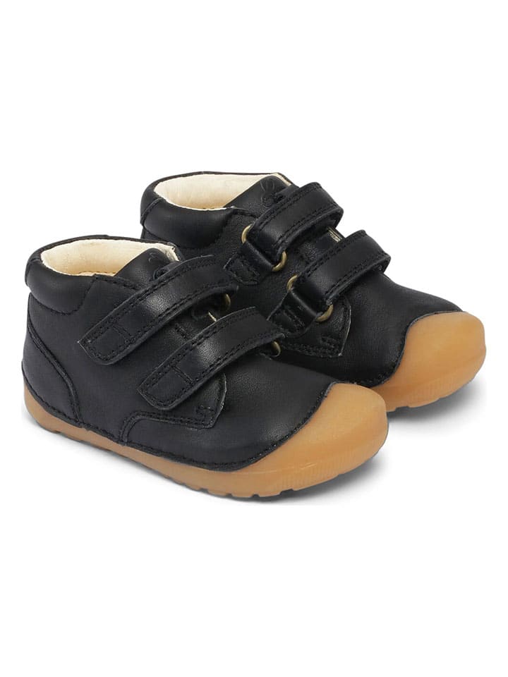 Leren loopleerschoenen zwart