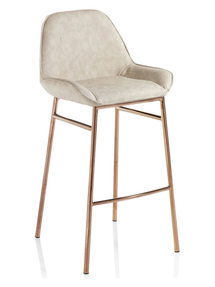 Hocker "Montgomery" w kolorze beżowym - 49,5 x 105 x 41 cm