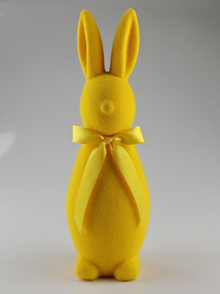 Dekofigur ''Hase'' in Gelb - (H)41 x Ø 13 cm