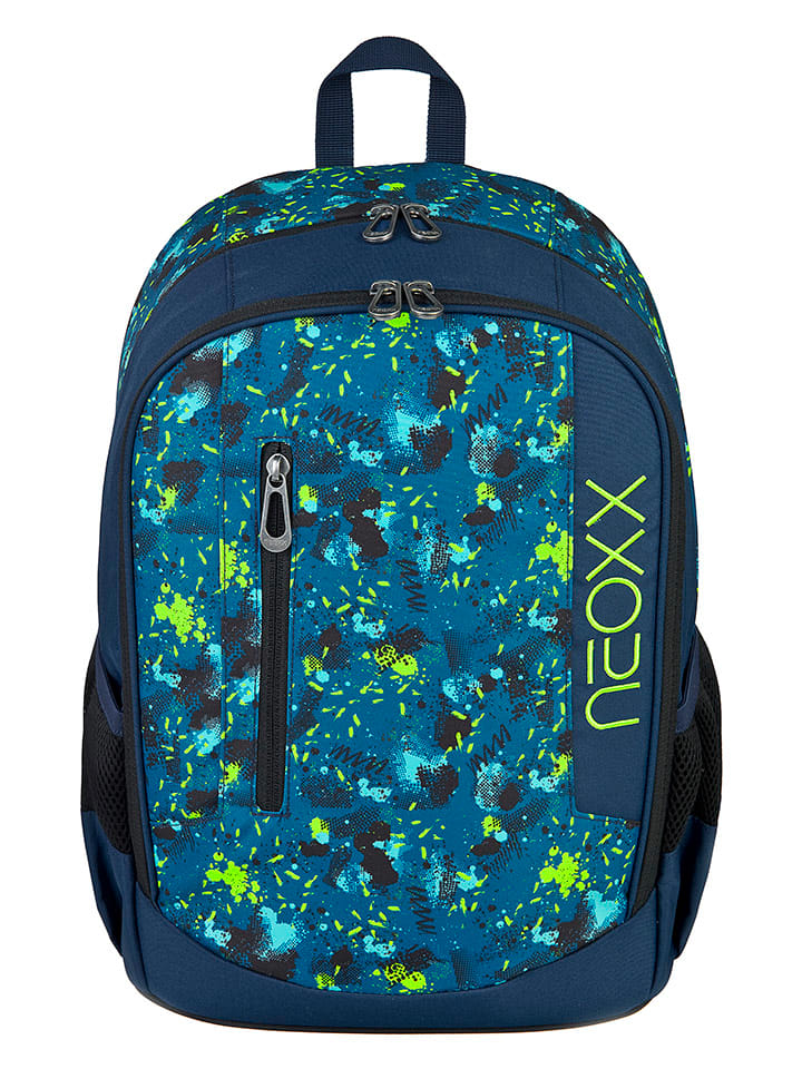 Rucksack "Flow" in Blau - (B)28 x (H)42,5 x (T)18 cm
