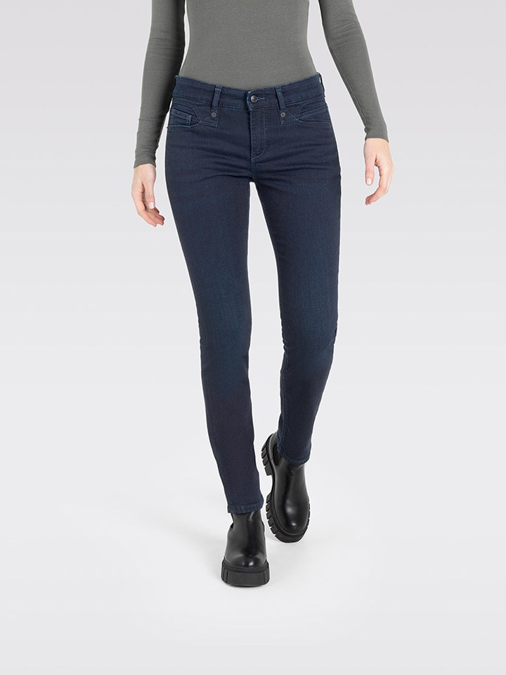 Dżinsy "Rich" - Slim fit - w kolorze granatowym